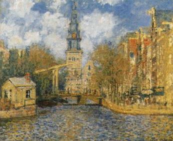 Claude Monet The Zuiderkerk in Amsterdam Norge oil painting art
